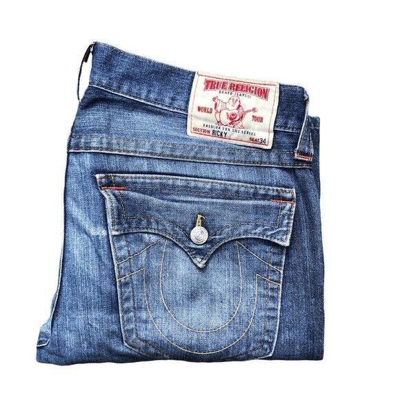 True Religion Jeans Size 36 RICKY Blue - Picture 6 of 11